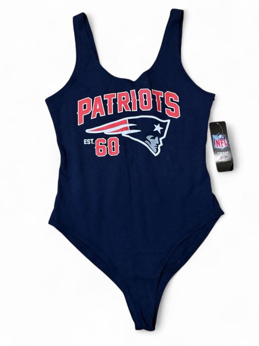 NWT NFL New England Patriots navy blue Game Day bodysuit Medium